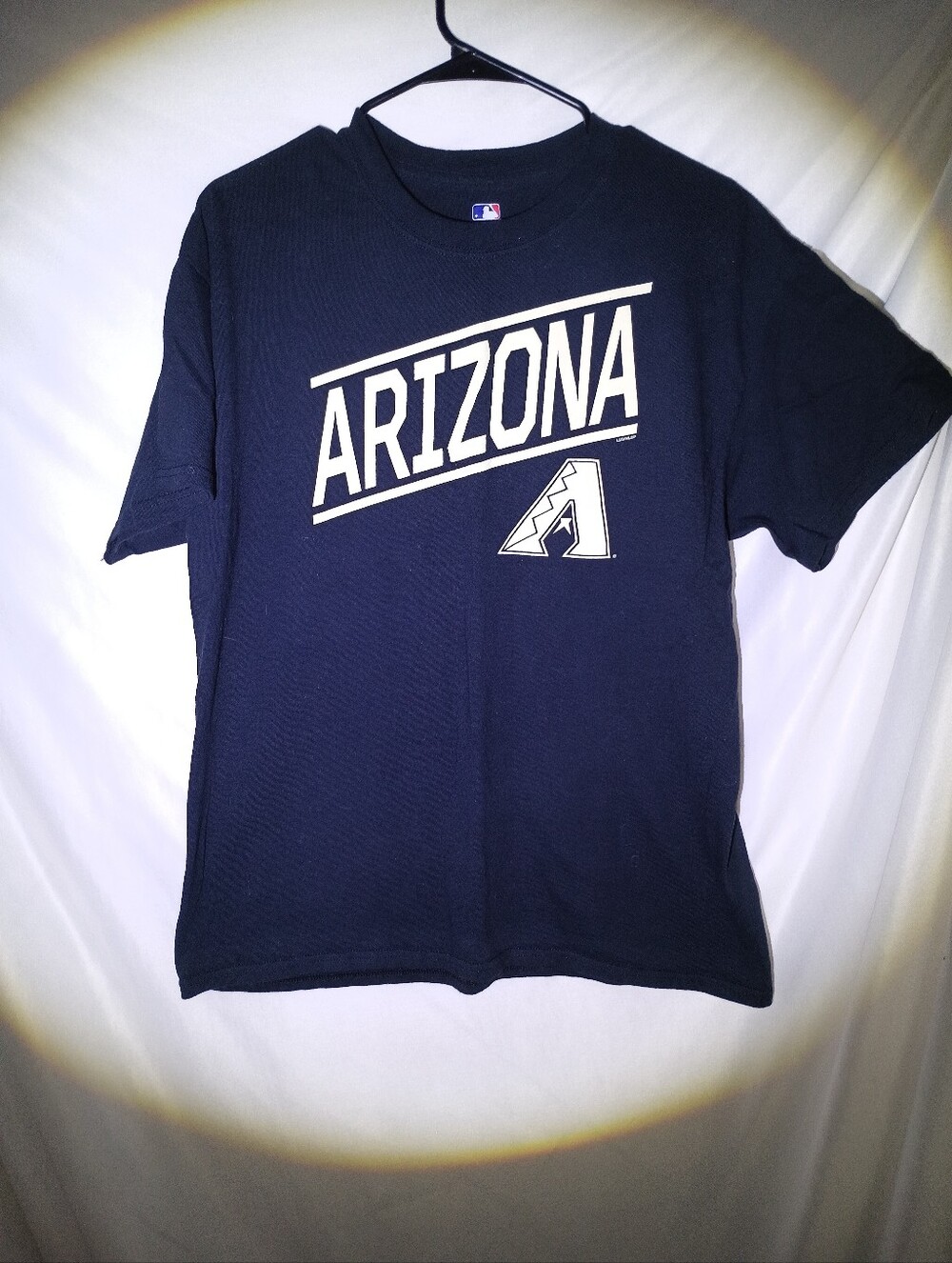 Genuine Merchandise Black Tee with Red and Blue MLB Logo